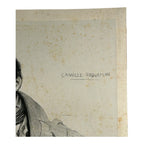 Antique 1829 Lithograph Portrait of Camille Roqueplan by Achille Deveria