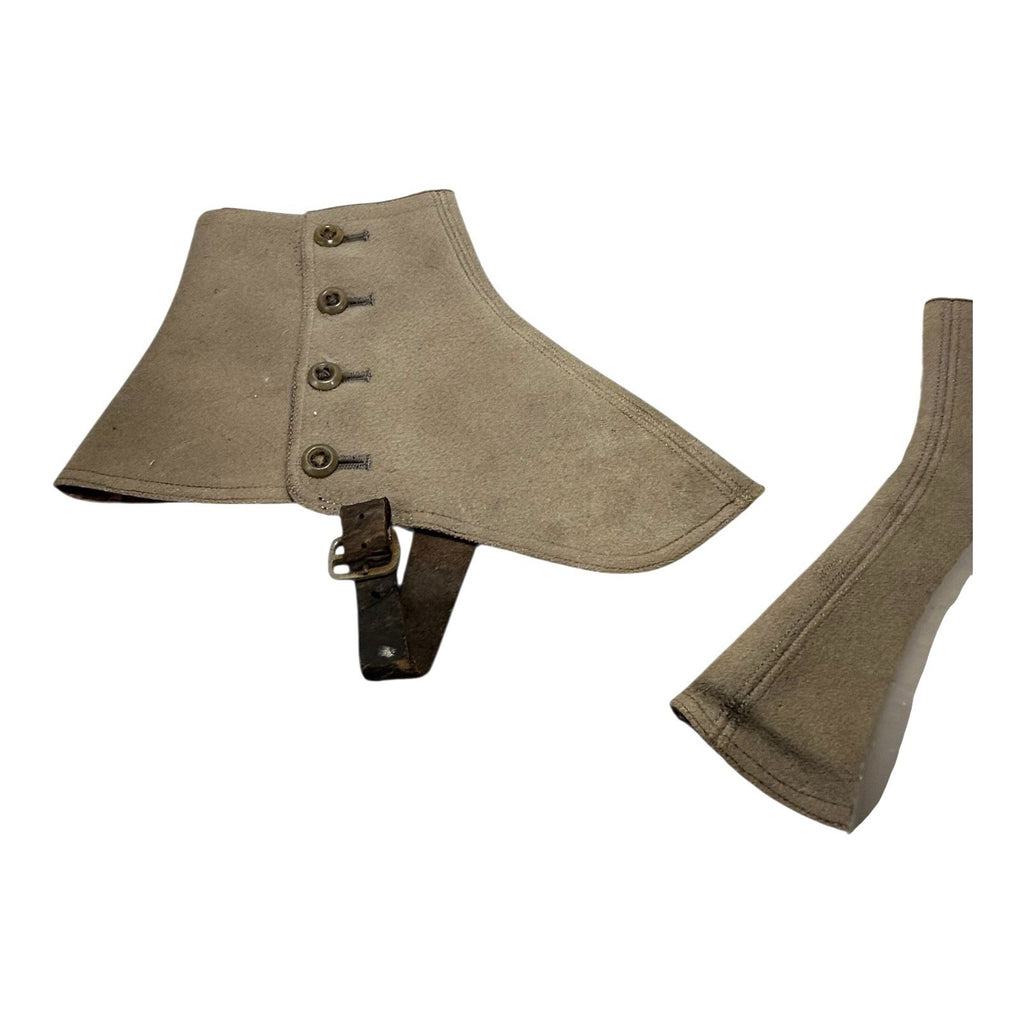 Antique WW1 World War 1 Wool Boot Spats