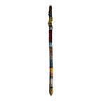 Vintage Hand Carved and Painted Folk Art Walking Stick by Chris Lewallen