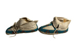 Anitque Native American Nothern Plains Sioux Baby or Child Beaded Moccasins