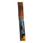 Vintage Hand Carved and Painted Folk Art Walking Stick by Chris Lewallen