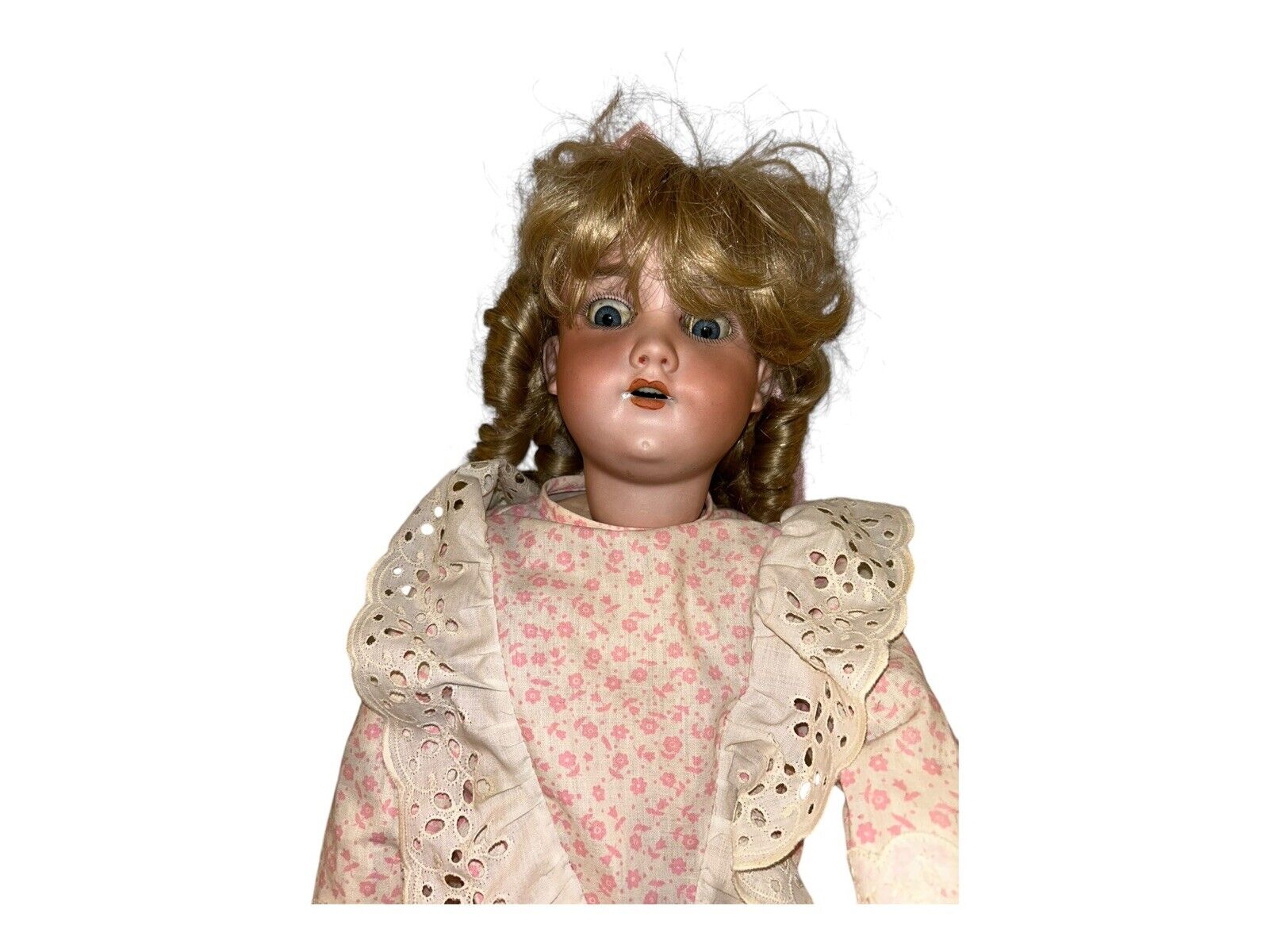 Antique Armand Marseille Bisque Head Doll 390 N, Composition Jointed Body