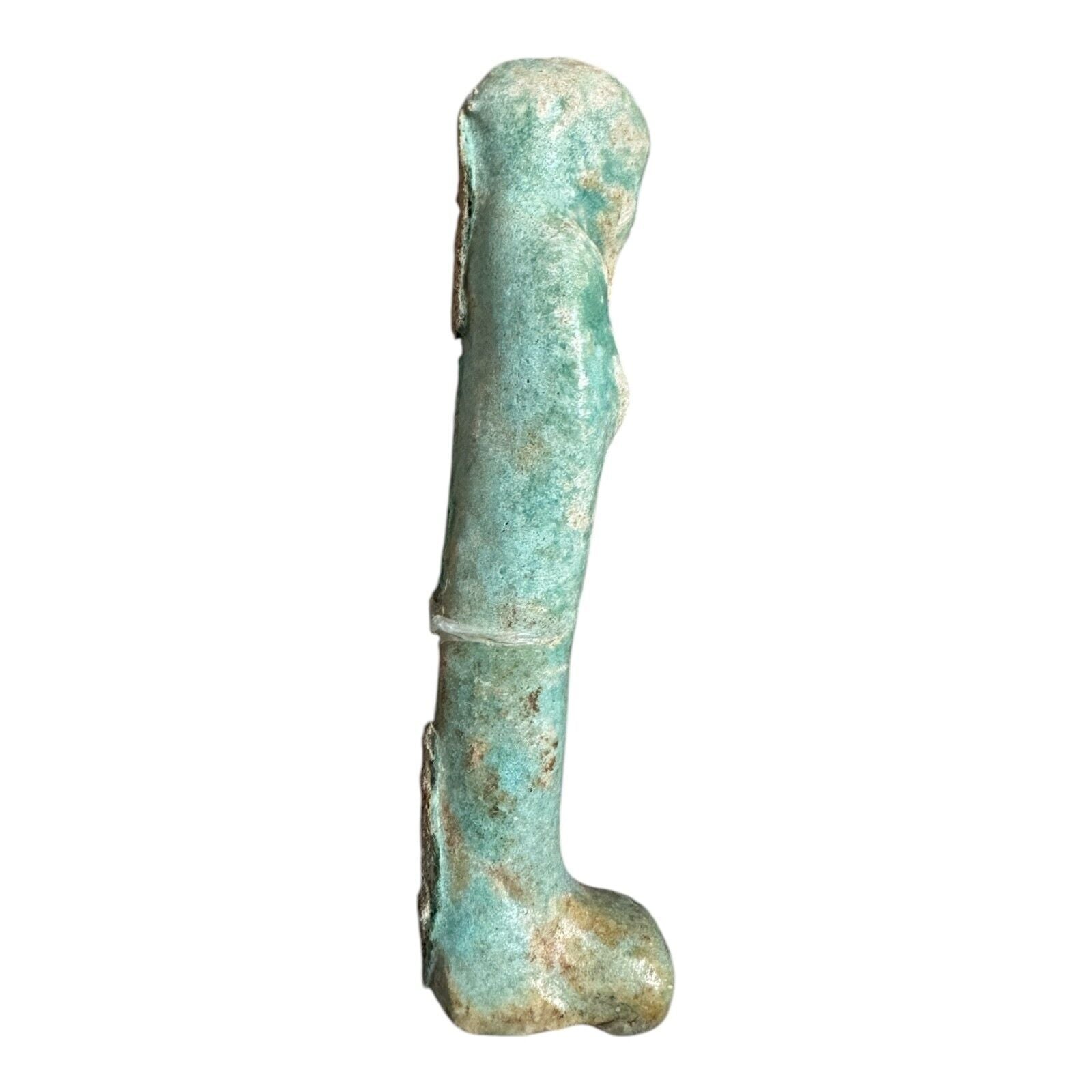 Ancient Egyptian Faience Ushabti Shabti Figure – Glazed Burial Artifact