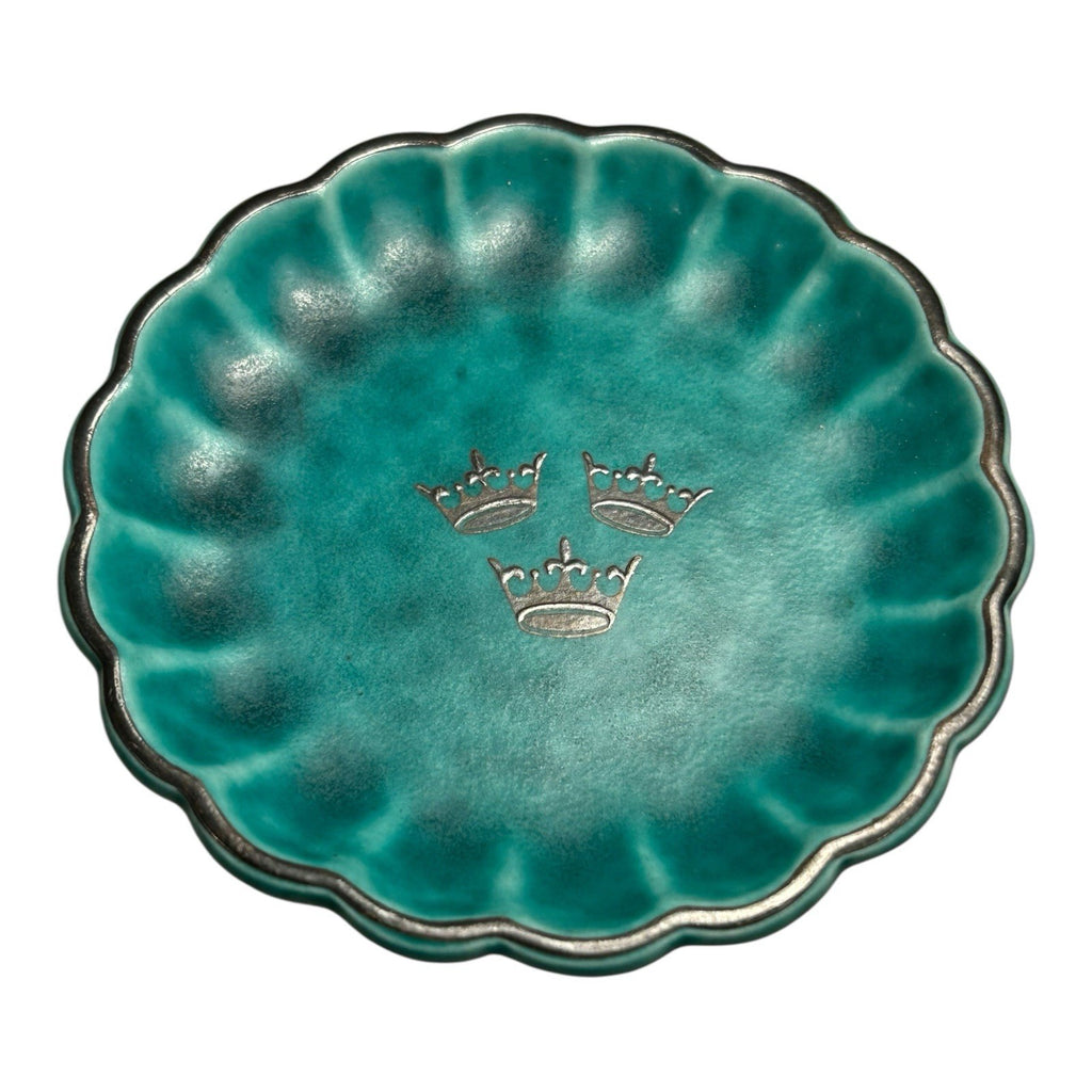 Vintage Gustavsberg Argenta Pottery Dish - Swedish American Line