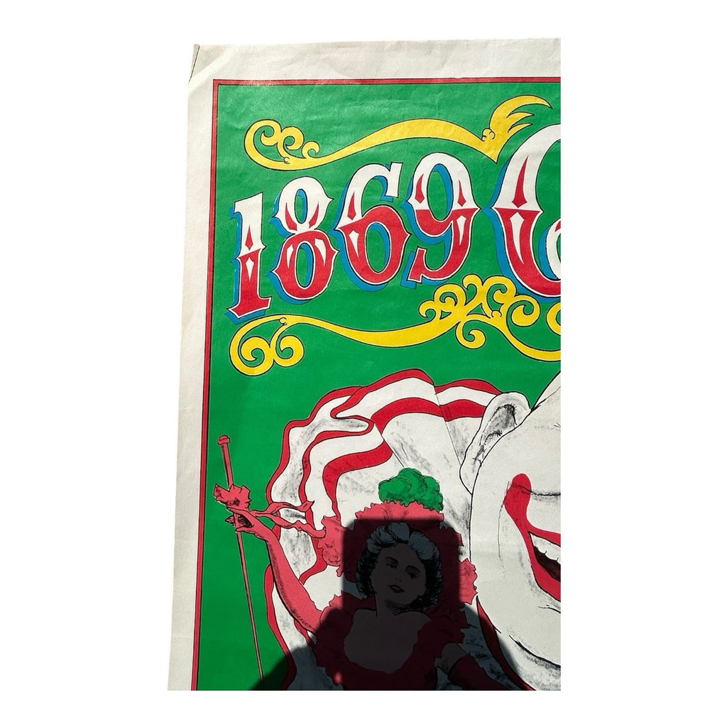 Vintage 1869 Circus Poster from San Diego Celebration in 1969