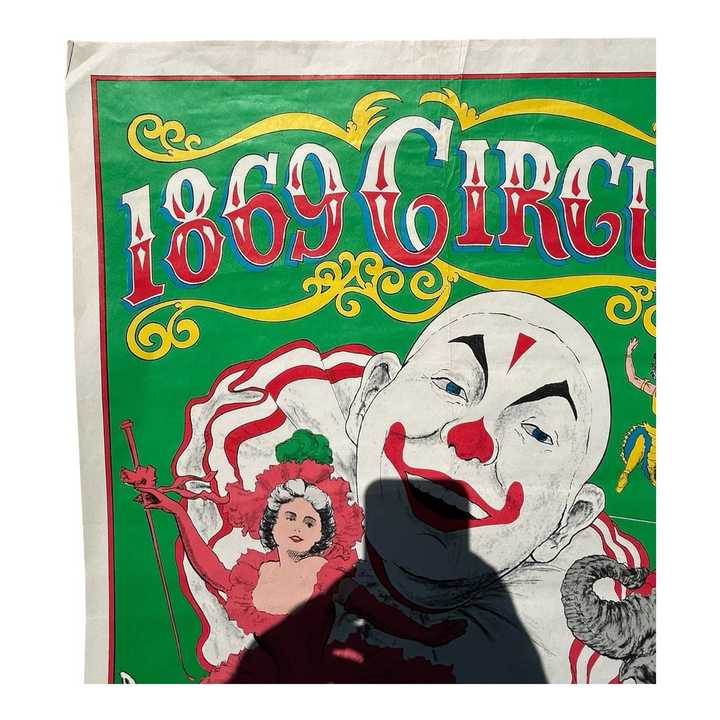 Vintage 1869 Circus Poster from San Diego Celebration in 1969