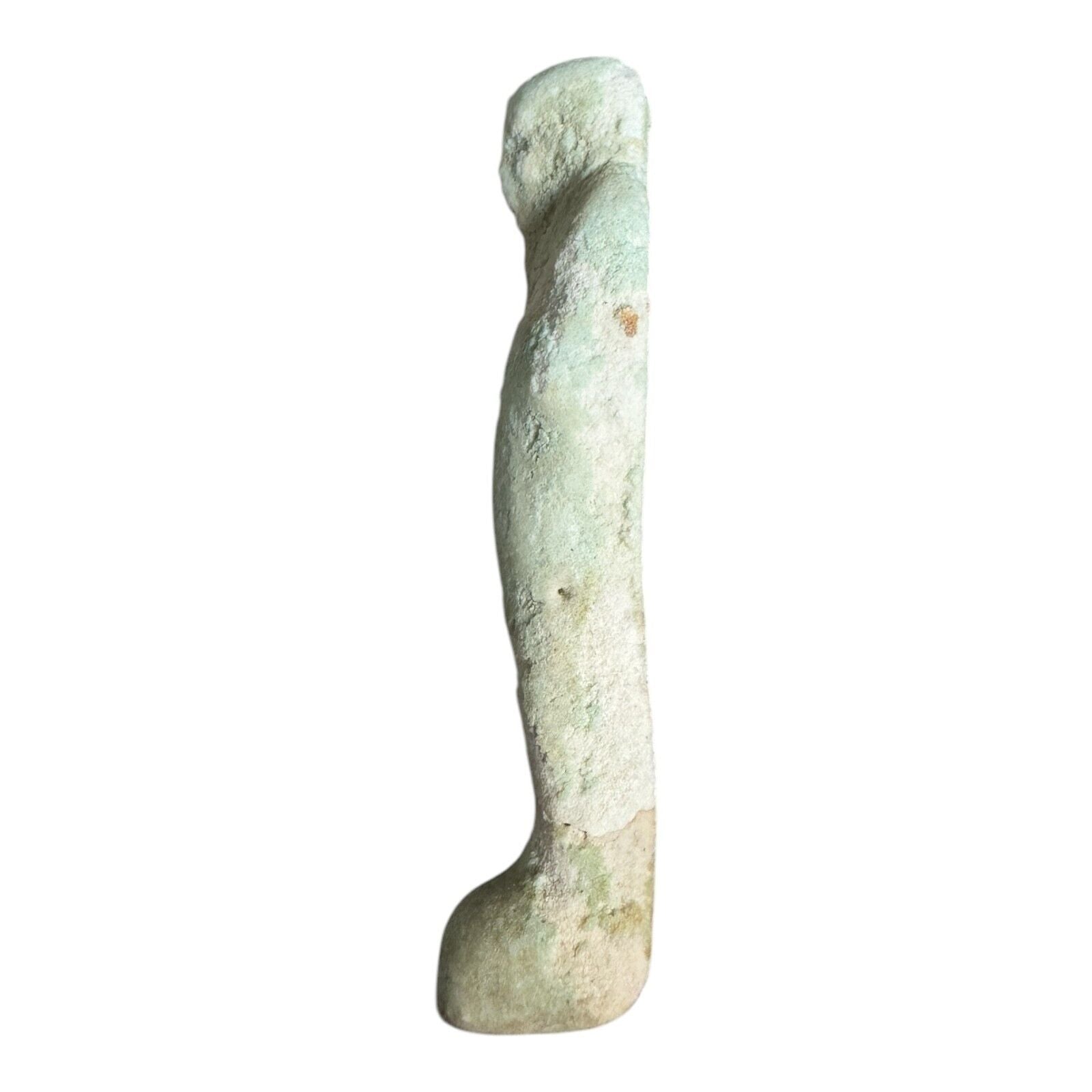 Ancient Egyptian Hand Carved Faience Glazed Collectible Stone Ushabti Figure