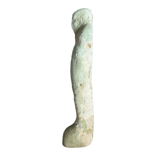 Ancient Egyptian Hand Carved Faience Glazed Collectible Stone Ushabti Figure