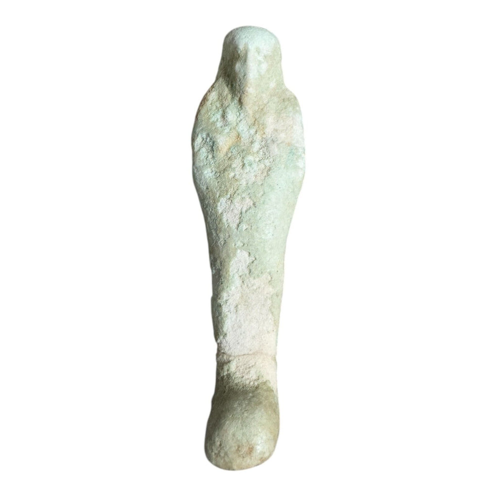 Ancient Egyptian Hand Carved Faience Glazed Collectible Stone Ushabti Figure