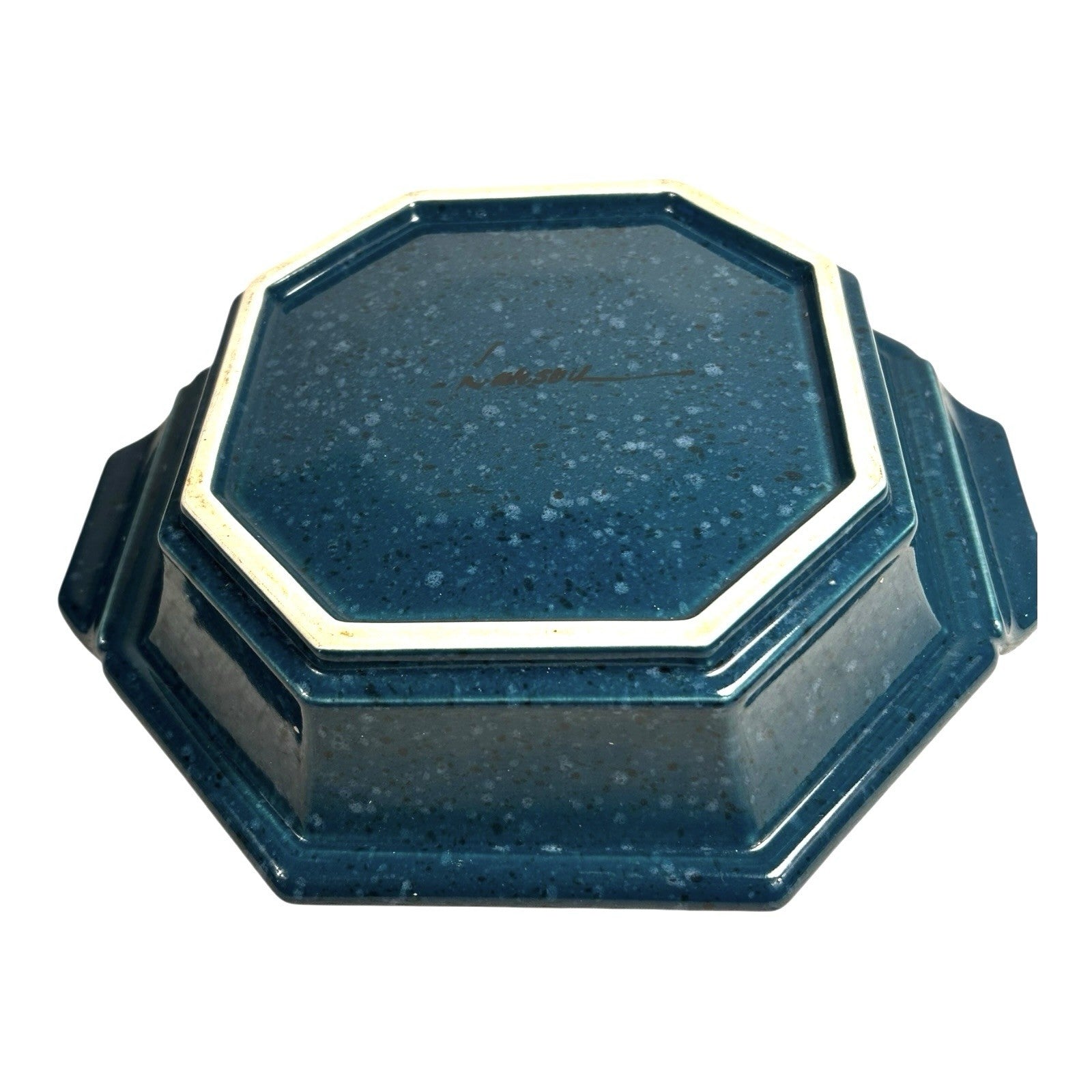 Vintage Julie Tyrone Larson Octagon Serving Dish Bowl