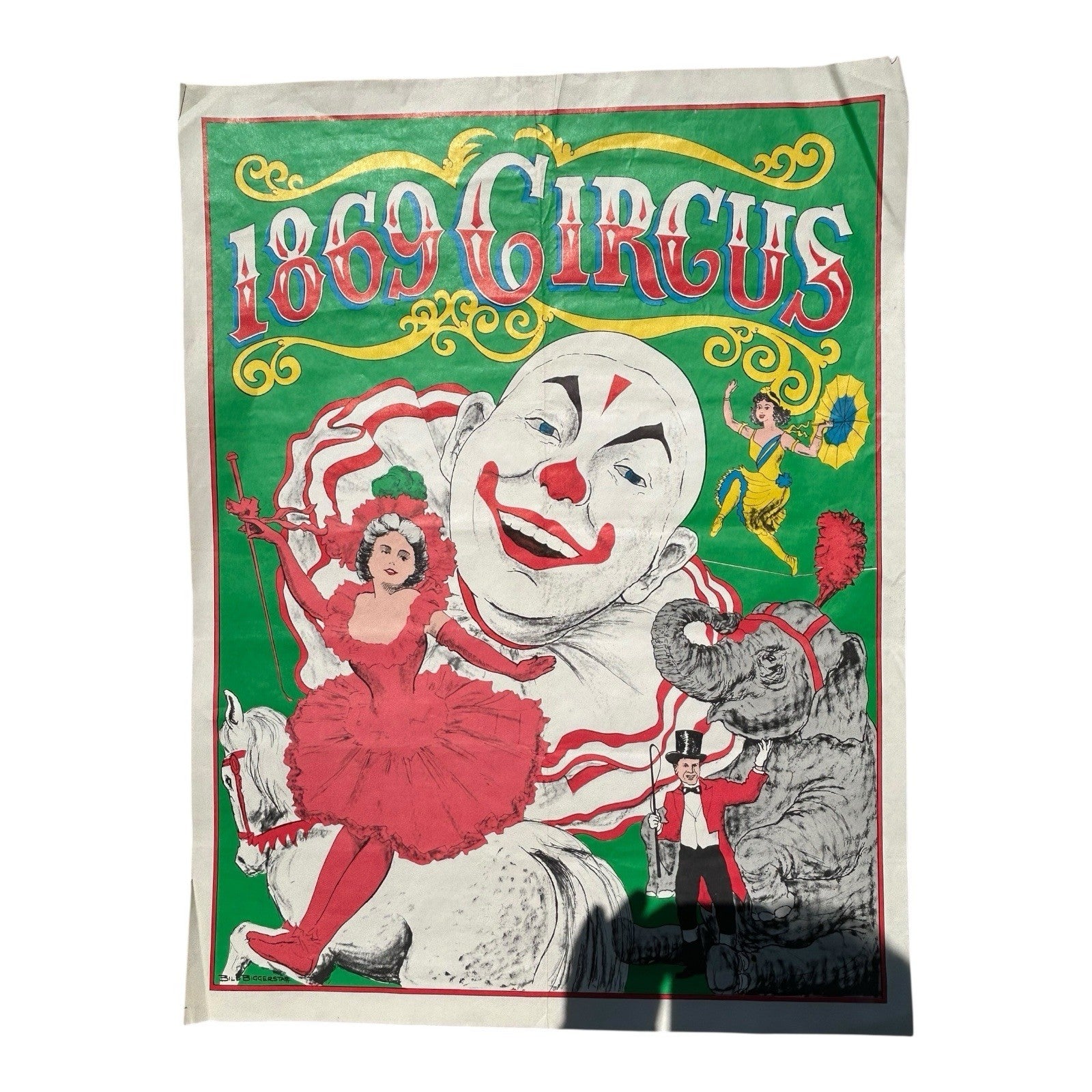 Vintage 1869 Circus Poster from San Diego Celebration in 1969
