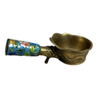 Antique Cloisonne Enamel Brass Silk Iron