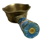 Antique Cloisonne Enamel Brass Silk Iron