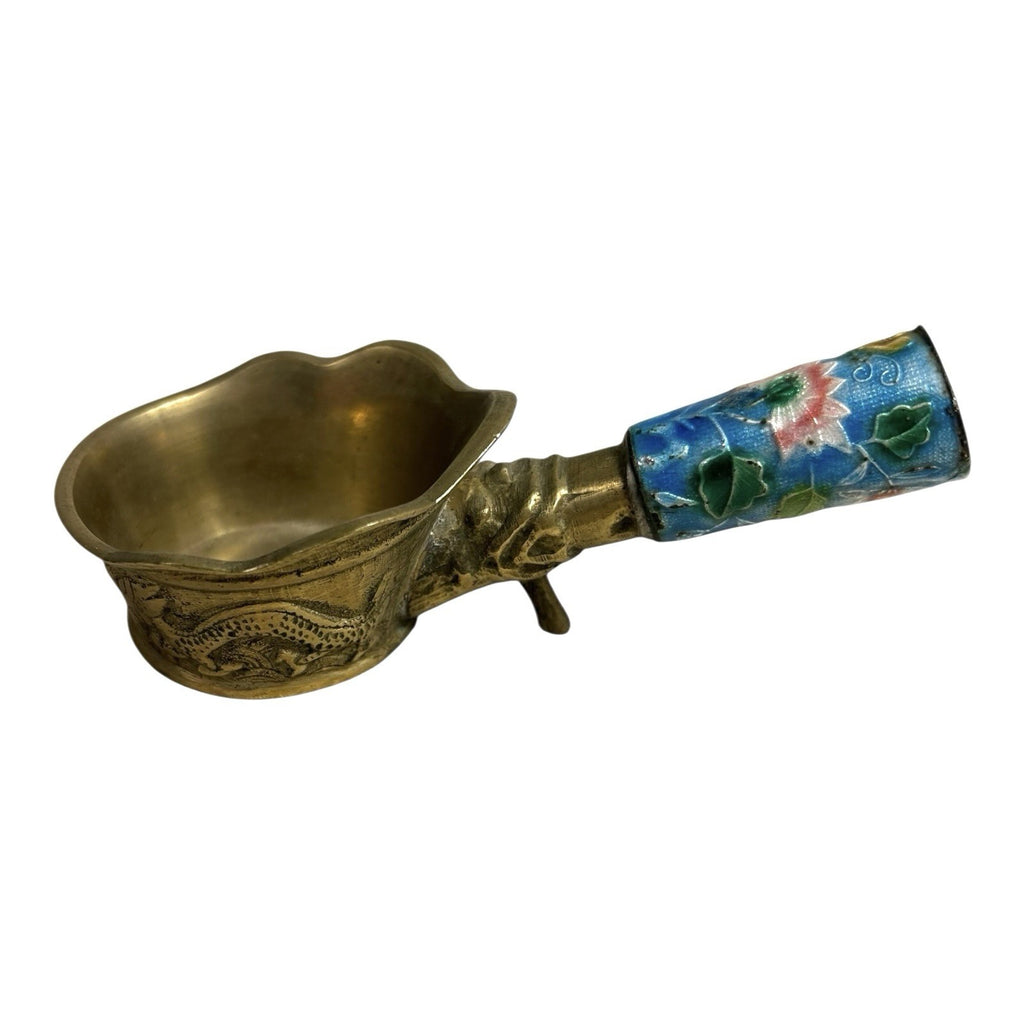 Antique Cloisonne Enamel Brass Silk Iron