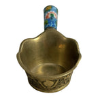 Antique Cloisonne Enamel Brass Silk Iron