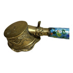 Antique Cloisonne Enamel Brass Silk Iron