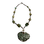 Vintage Native American Turquoise & Stone Necklace with Butterfly Pendant