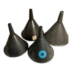 Vintage Lot of 4 Tin Funnels Owned by Martha Stewart at Turkey Hill Kitchen