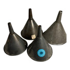 Vintage Lot of 4 Tin Funnels Owned by Martha Stewart at Turkey Hill Kitchen