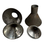 Vintage Lot of 4 Tin Funnels Owned by Martha Stewart at Turkey Hill Kitchen
