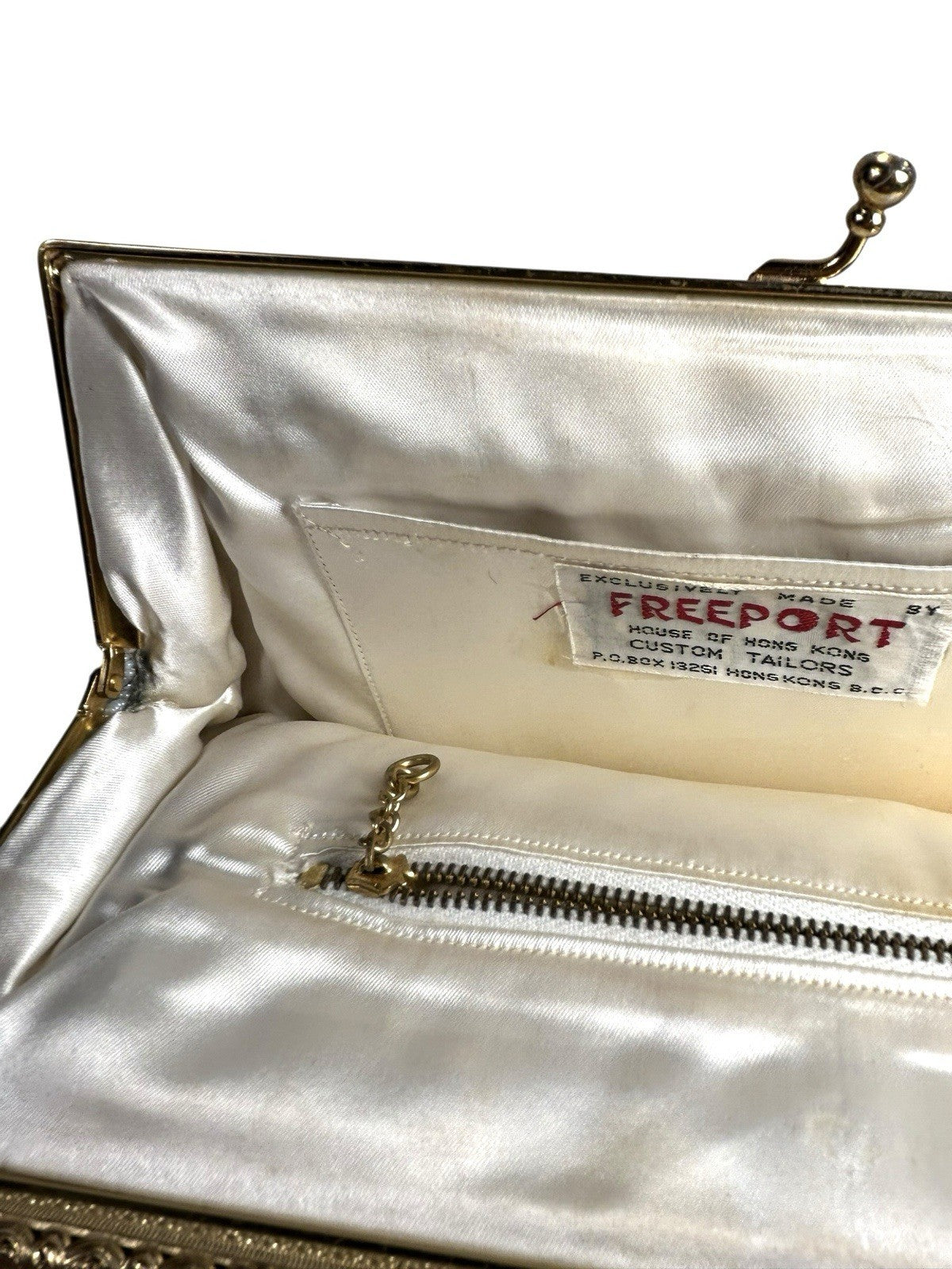 Vintage Freeport Hong Kong Beaded Clutch Purse