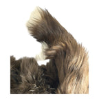 Vintage 1930's Full Mink Fur 2 Pelt Stole Scarf with Heads, Tails & Feet