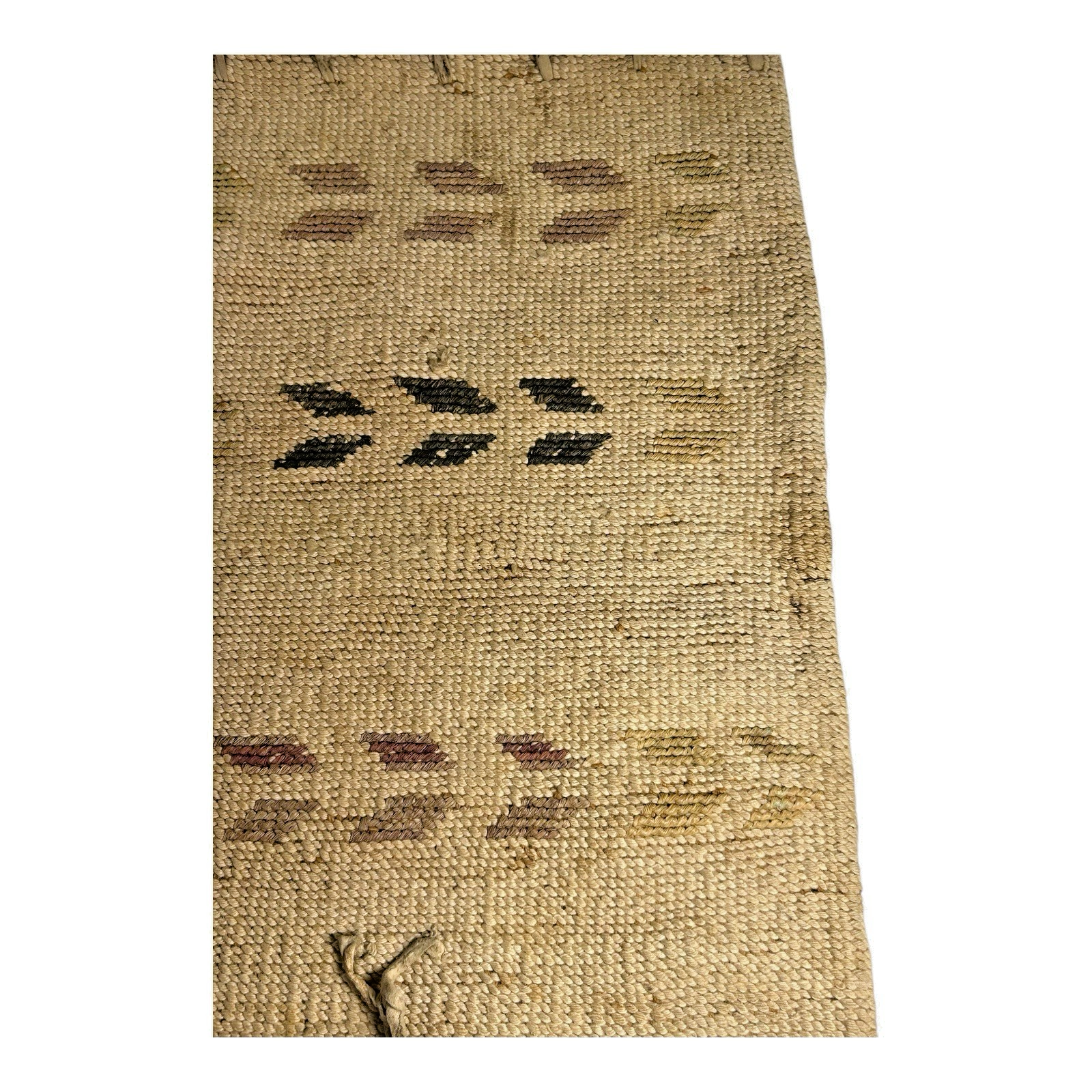 Antique Native American Nez Perce Corn Husk Woven Flat Bag