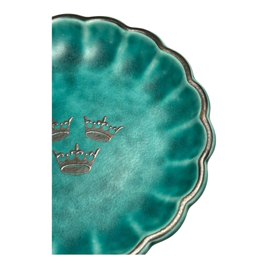 Vintage Gustavsberg Argenta Pottery Dish - Swedish American Line