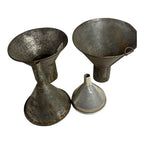 Vintage Lot of 4 Tin Funnels Owned by Martha Stewart at Turkey Hill Kitchen