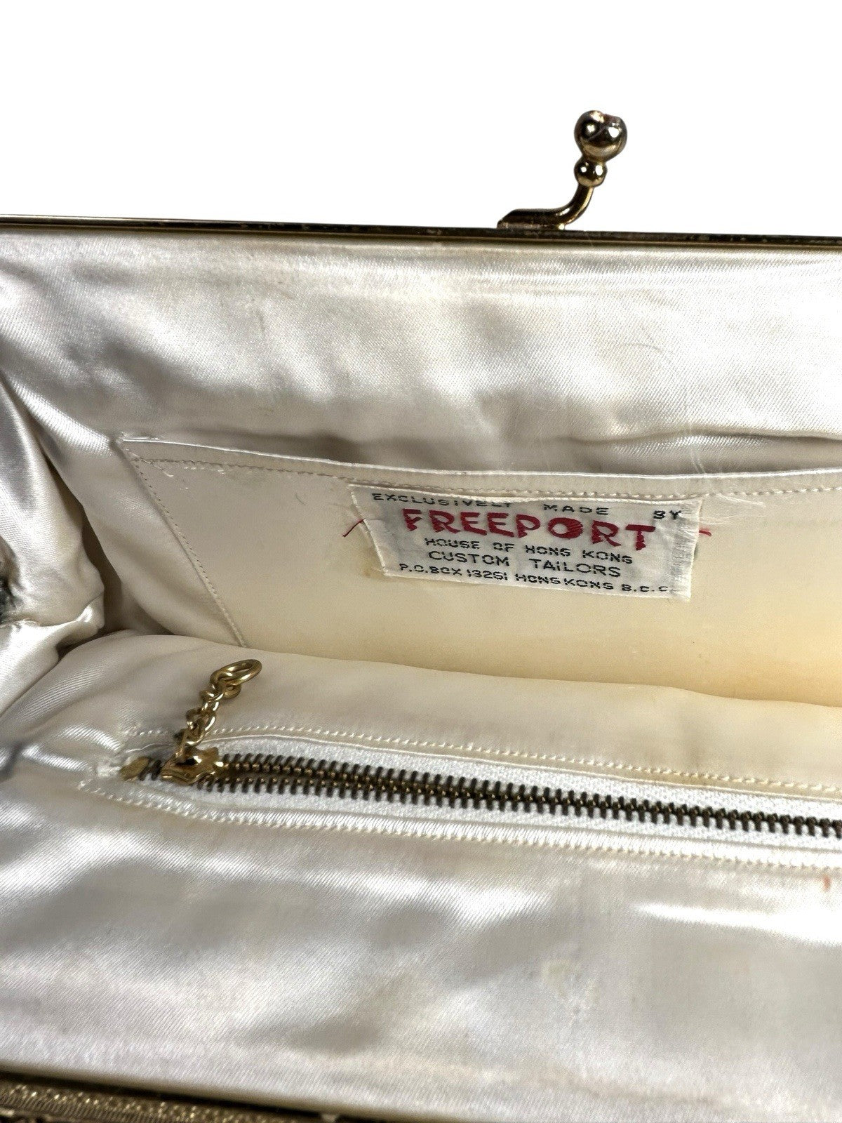 Vintage Freeport Hong Kong Beaded Clutch Purse