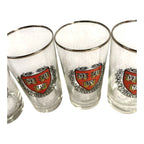 Vintage Veritas Harvard High Ball Beer Glasses - Set of 6