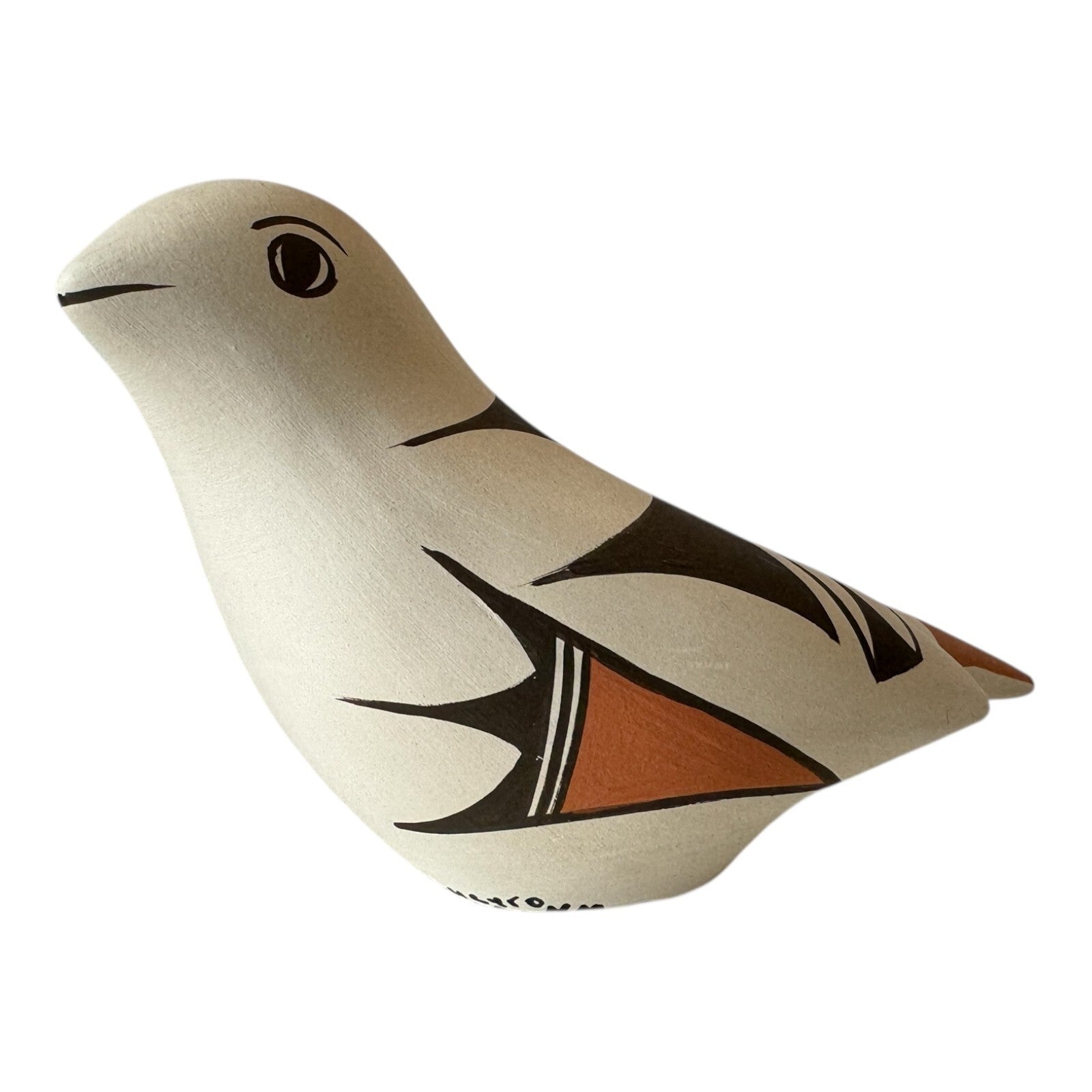 Vintage Native American Southwestern Acoma Pottery Bird Effigy Figurine