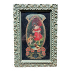 Antique Framed German Made 3D Advertising for Round Lake MN Minnesota