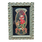 Antique Framed German Made 3D Advertising for Round Lake MN Minnesota