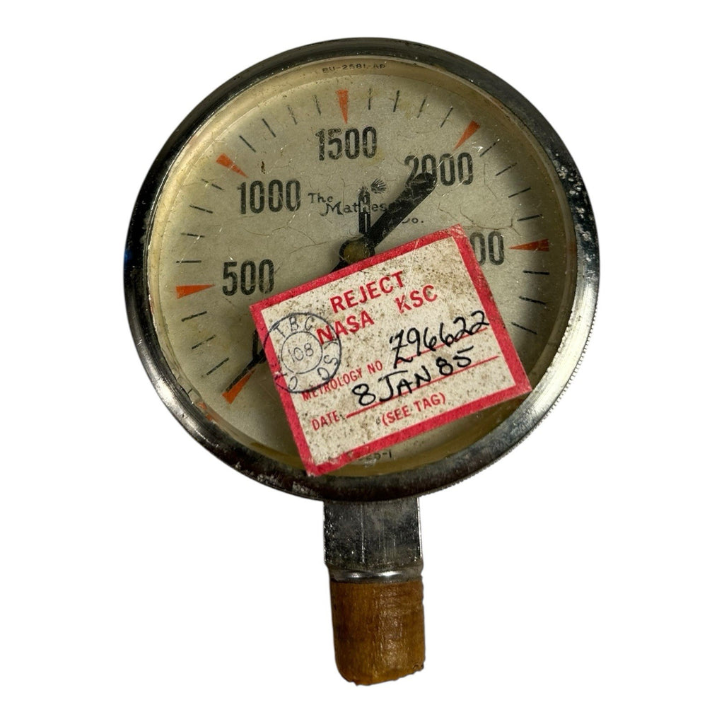 Vintage NASA Authentic Space Shuttle Program Matheson Pressure Gauge