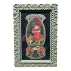 Antique Framed German Made 3D Advertising for Round Lake MN Minnesota