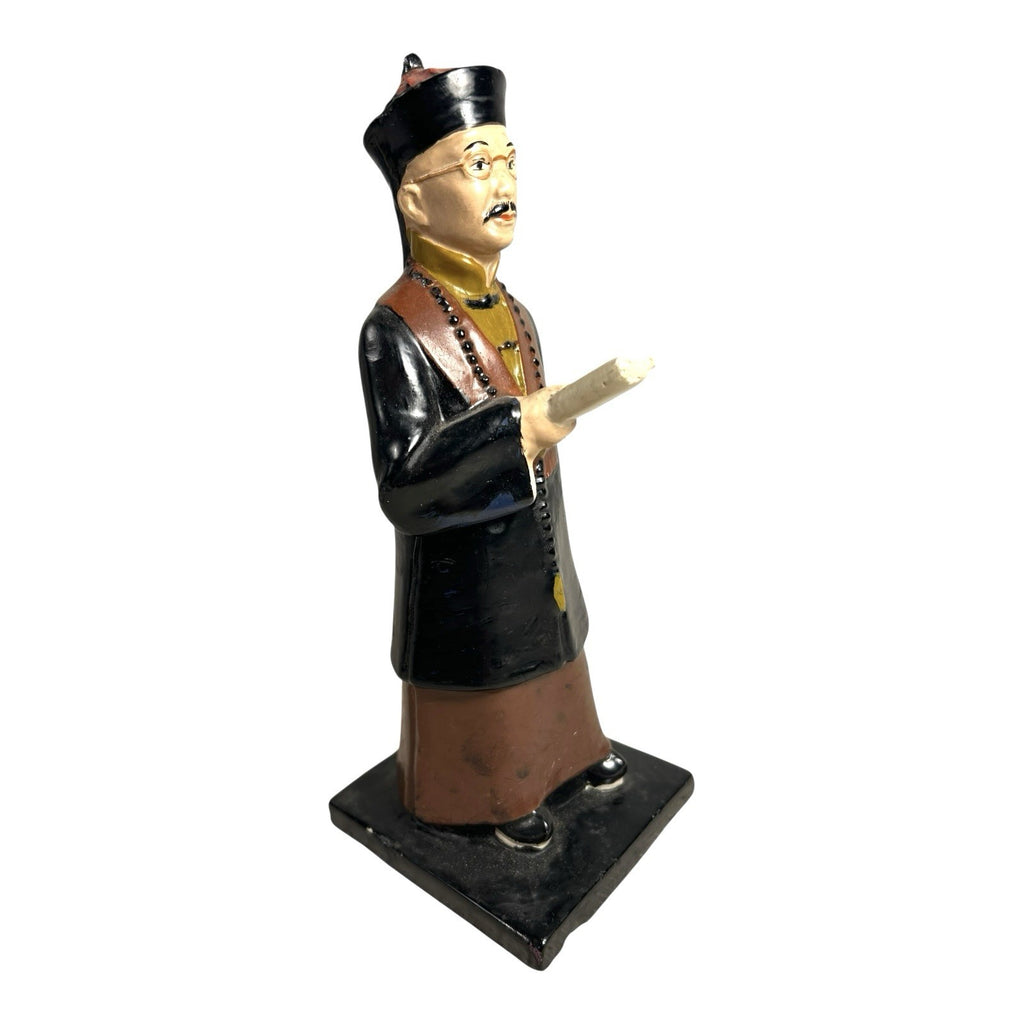 Antique Chinese Shiwan Ceramic Scholar Figure