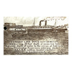 Antique Wedgwood 1912 Calendar Advertising Tile Cunard Line Boston
