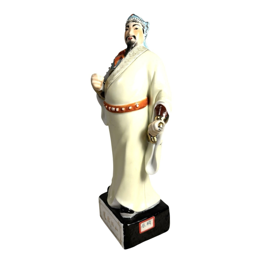 Antique Chinese Gold Gilt Ceramic Figure of General Guan Yu Guan Gong