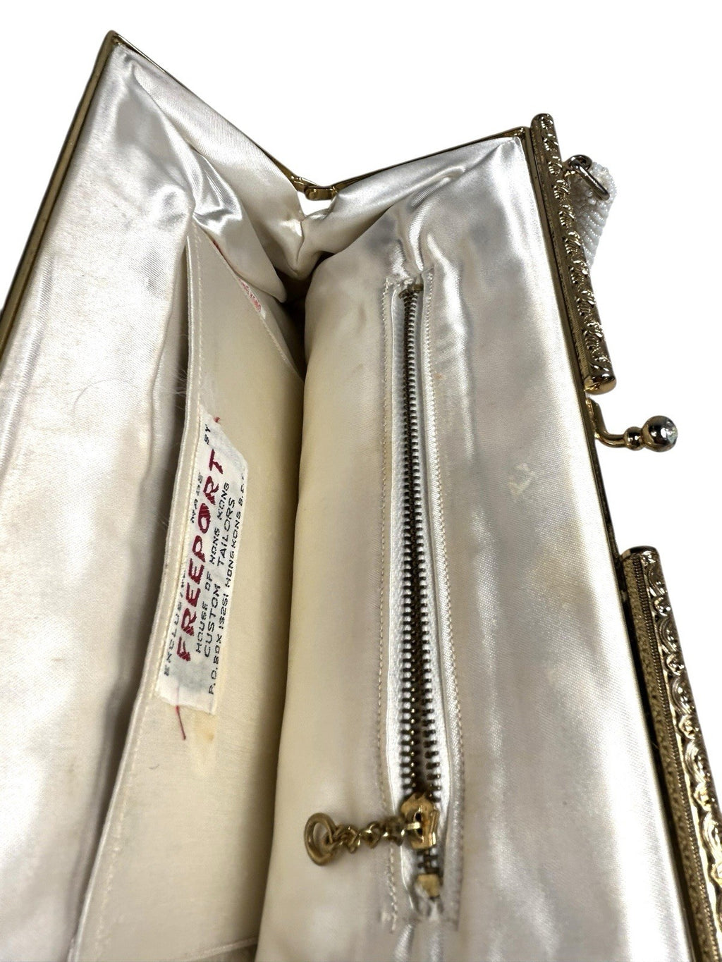 Vintage Freeport Hong Kong Beaded Clutch Purse