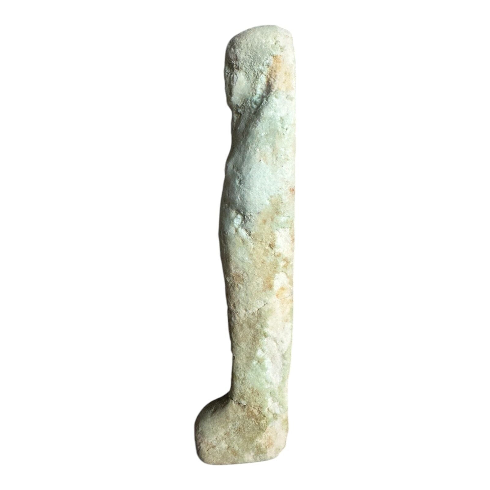 Ancient Egyptian Faience Ushabti Shabti Figure – Glazed Burial Artifact