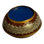 Antique Chinese Cloisonne Floral Jewelry or Pill Box