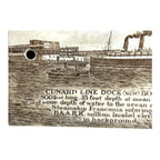 Antique Wedgwood 1912 Calendar Advertising Tile Cunard Line Boston