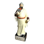 Antique Chinese Gold Gilt Ceramic Figure of General Guan Yu Guan Gong