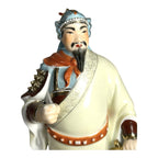 Antique Chinese Gold Gilt Ceramic Figure of General Guan Yu Guan Gong
