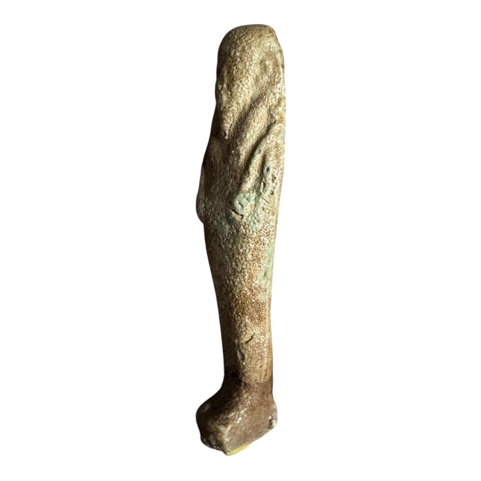 Ancient Egyptian Faience Ushabti Shabti Figure – Glazed Burial Artifact