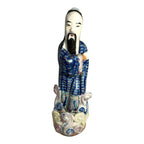 Antique Chinese Famille Rose Wang Quan Ji Zao Figure Republic Period