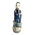 Antique Chinese Famille Rose Wang Quan Ji Zao Figure Republic Period