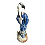 Antique Chinese Famille Rose Wang Quan Ji Zao Figure Republic Period
