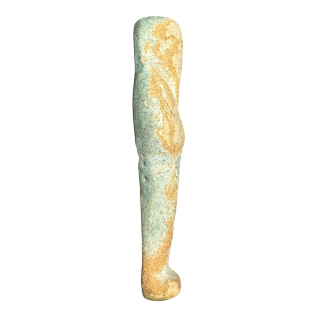 Ancient Egyptian Faience Ushabti Shabti Figure – Glazed Burial Artifact